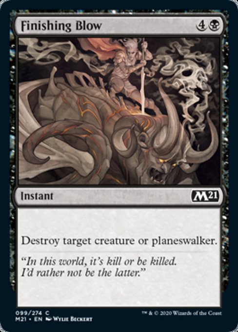 Finishing Blow [Core Set 2021] | Jack's On Queen