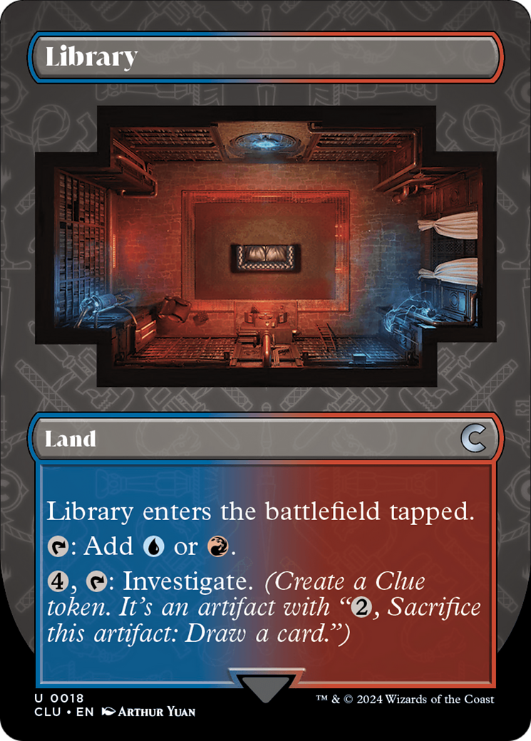 Library (Borderless) [Ravnica: Clue Edition] | Jack's On Queen