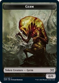 Germ // Human Soldier Double-sided Token [Double Masters Tokens] | Jack's On Queen
