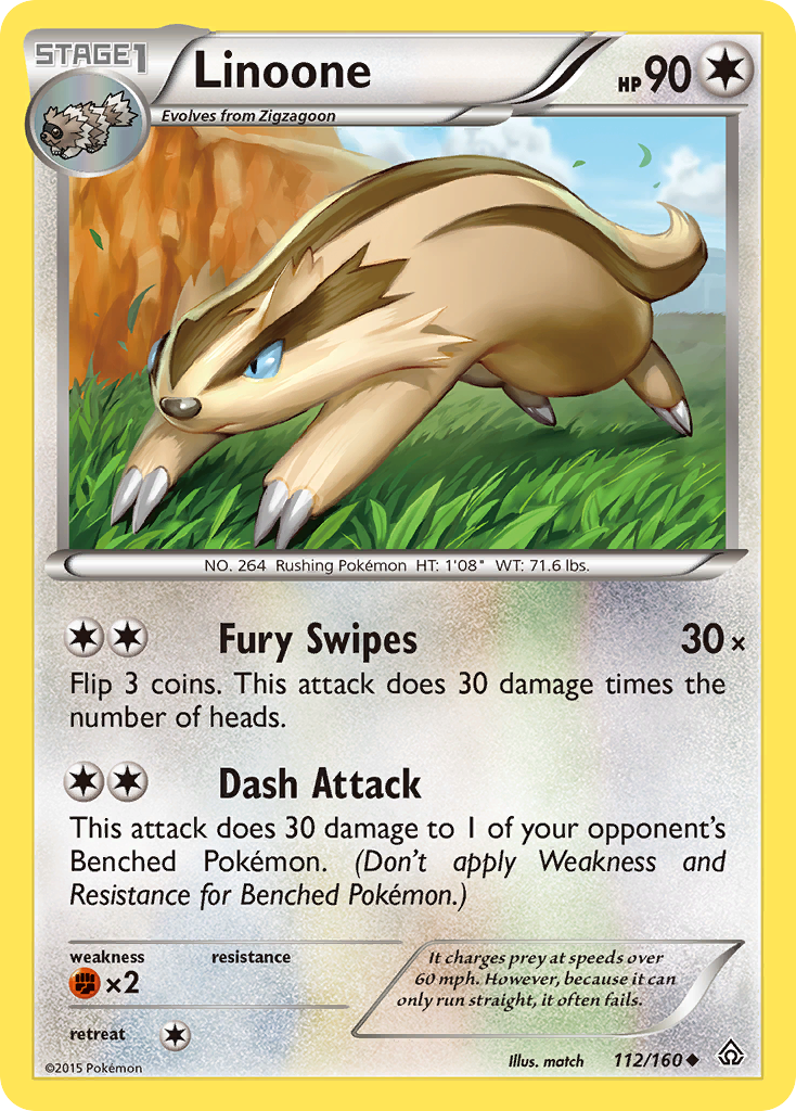 Linoone (112/160) [XY: Primal Clash] | Jack's On Queen