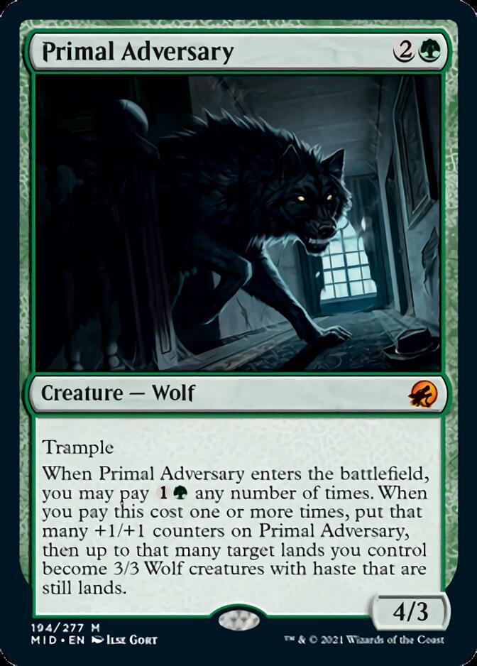 Primal Adversary [Innistrad: Midnight Hunt] | Jack's On Queen