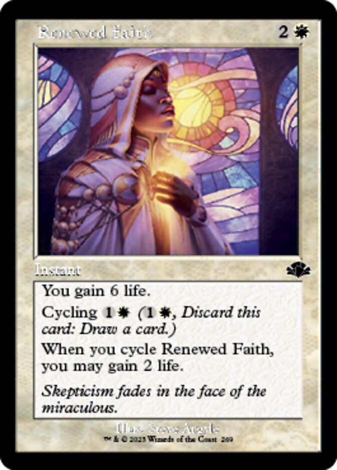 Renewed Faith (Retro) [Dominaria Remastered] | Jack's On Queen