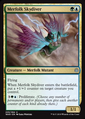 Merfolk Skydiver [War of the Spark] | Jack's On Queen
