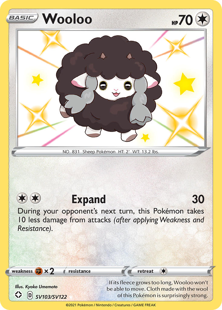Wooloo (SV103/SV122) [Sword & Shield: Shining Fates] | Jack's On Queen