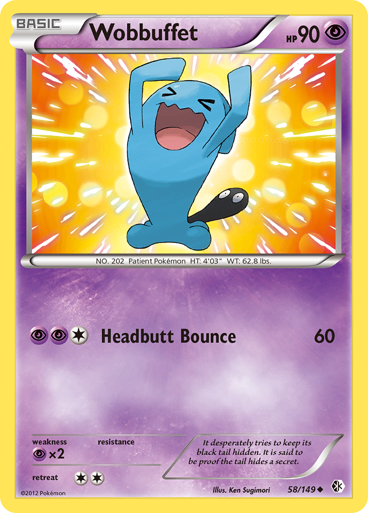 Wobbuffet (58/149) [Black & White: Boundaries Crossed] | Jack's On Queen