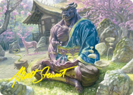 Kosei, Penitent Warlord Art Card (Gold-Stamped Signature) [Kamigawa: Neon Dynasty Art Series] | Jack's On Queen