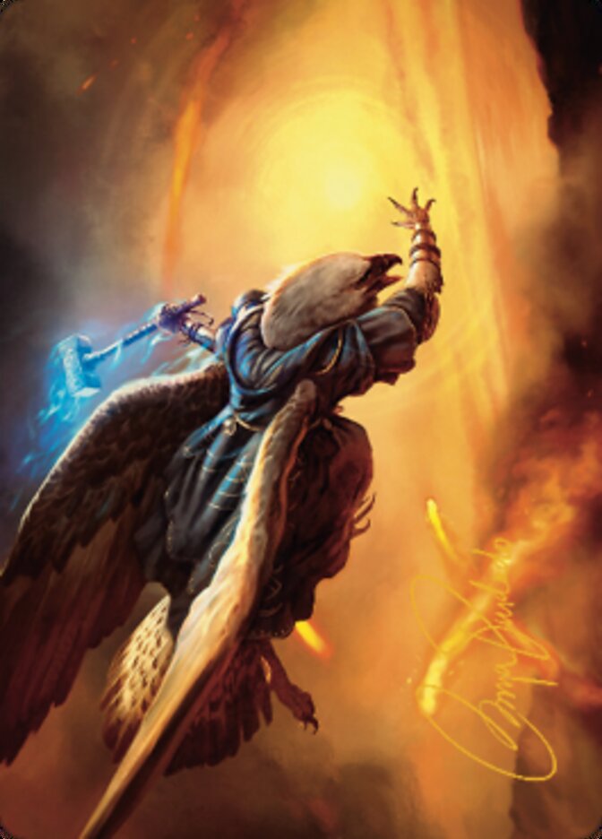 Battlewing Mystic Art Card (Gold-Stamped Signature) [Dominaria United Art Series] | Jack's On Queen