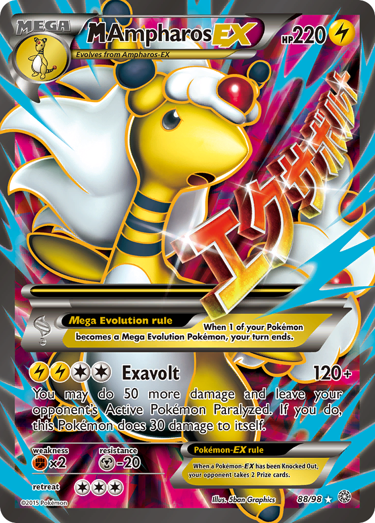 M Ampharos EX (88/98) [XY: Ancient Origins] | Jack's On Queen