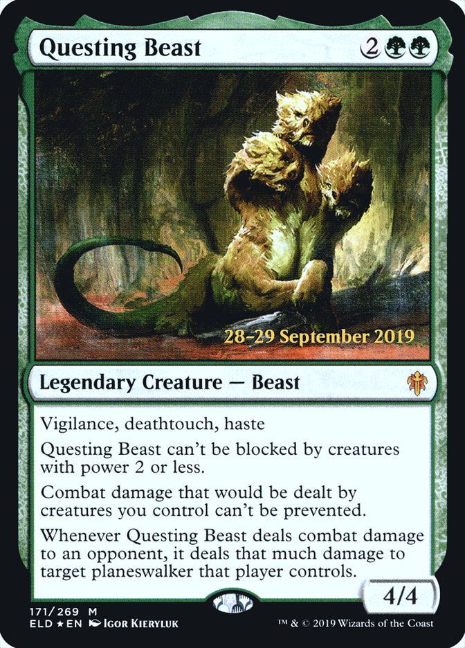 Questing Beast  [Throne of Eldraine Prerelease Promos] | Jack's On Queen