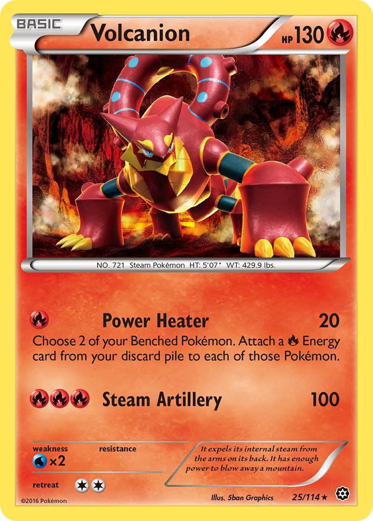 Volcanion (25/114) [XY: Steam Siege] | Jack's On Queen