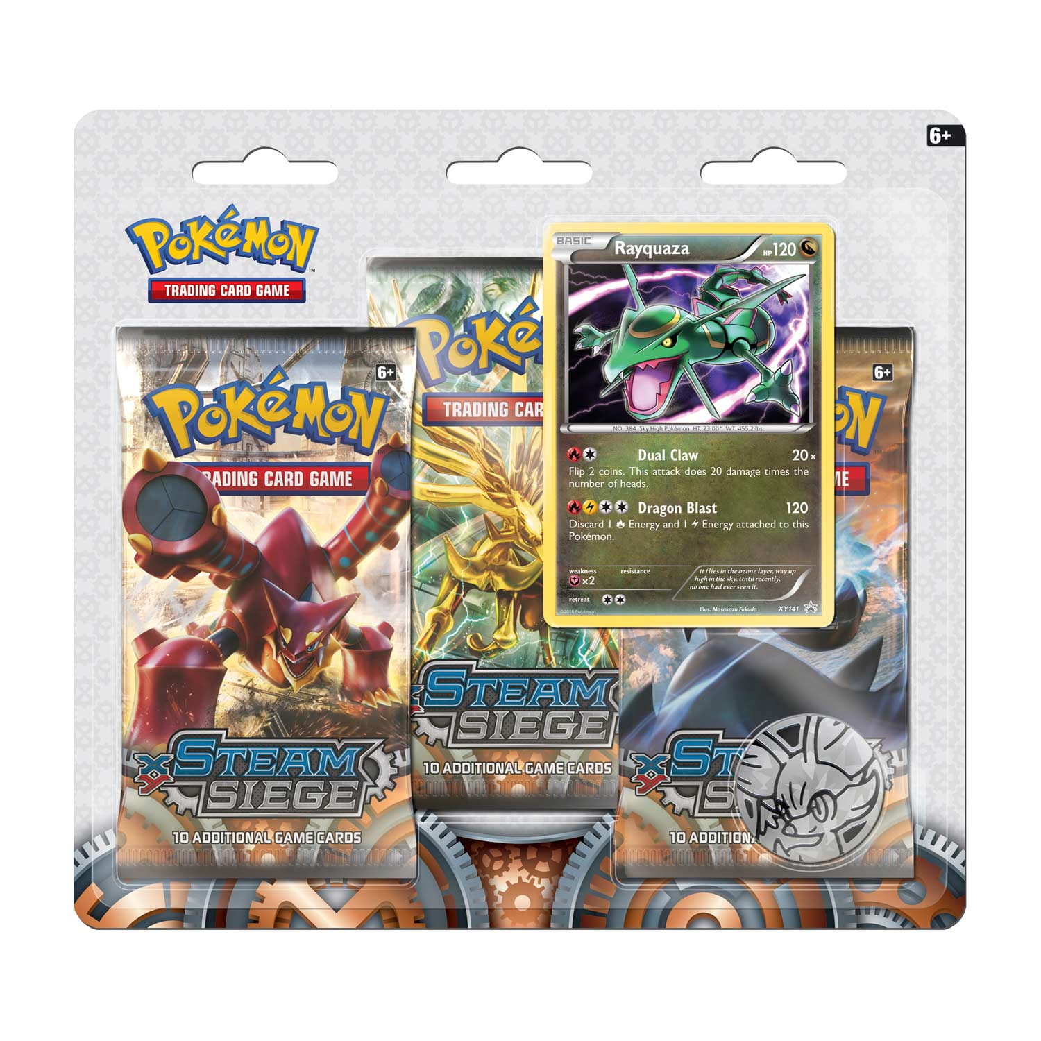 XY: Steam Siege - 3-Pack Blister (Rayquaza) | Jack's On Queen