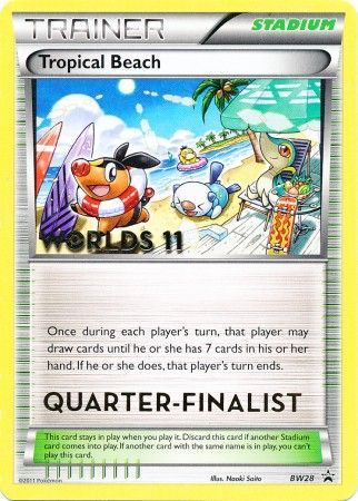 Tropical Beach (BW28) (Quarter Finalist) [Black & White: Black Star Promos] | Jack's On Queen