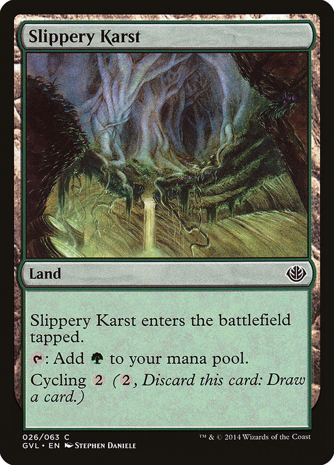 Slippery Karst (Garruk vs. Liliana) [Duel Decks Anthology] | Jack's On Queen