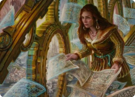 Cartographer's Survey Art Card [Innistrad: Crimson Vow Art Series] | Jack's On Queen
