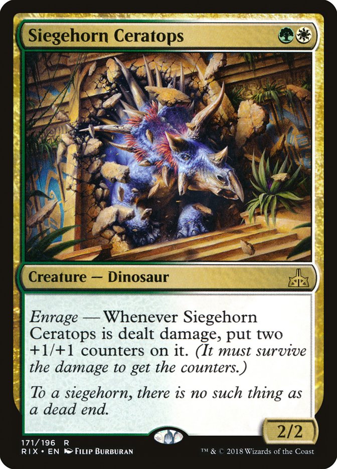 Siegehorn Ceratops [Rivals of Ixalan] | Jack's On Queen