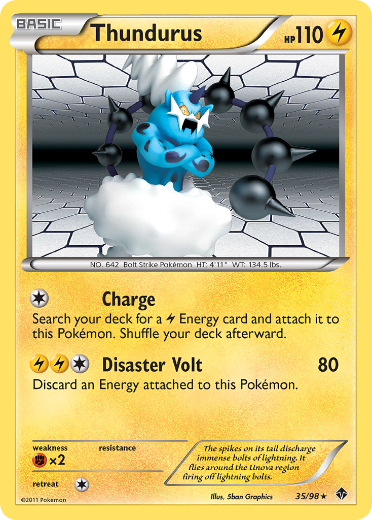 Thundurus (35/98) [Black & White: Emerging Powers] | Jack's On Queen