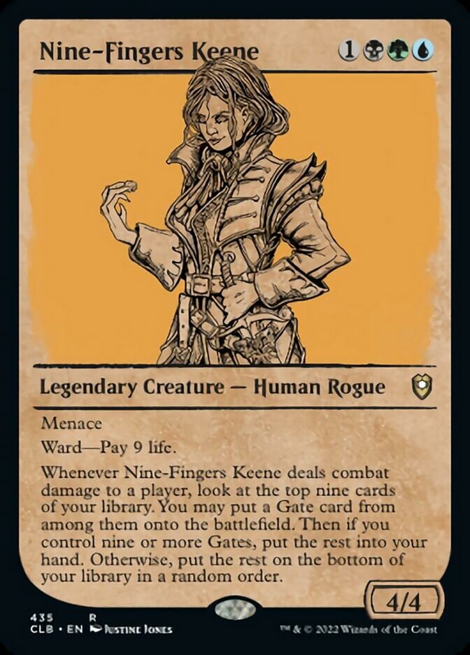 Nine-Fingers Keene (Showcase) [Commander Legends: Battle for Baldur's Gate] | Jack's On Queen