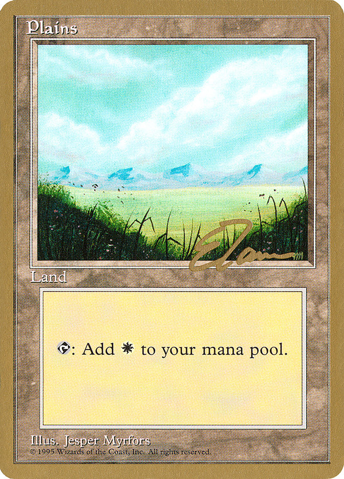 Plains (et366) (Eric Tam) [Pro Tour Collector Set] | Jack's On Queen