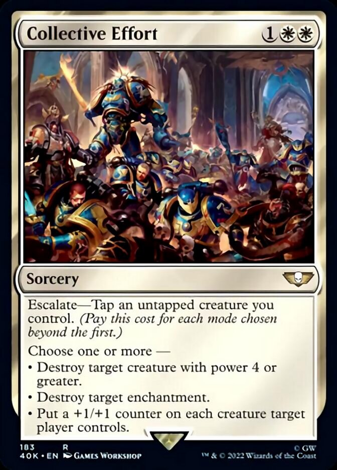 Collective Effort (Surge Foil) [Universes Beyond: Warhammer 40,000] | Jack's On Queen