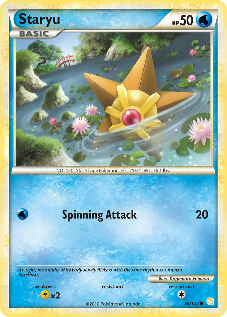 Staryu (84/123) [HeartGold & SoulSilver: Base Set] | Jack's On Queen