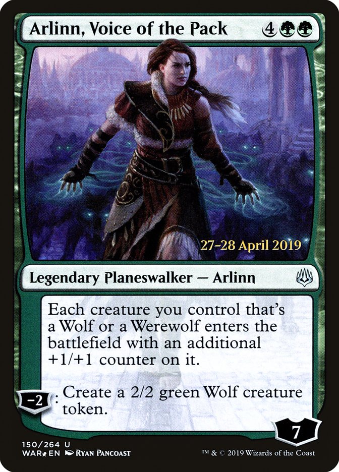 Arlinn, Voice of the Pack  [War of the Spark Prerelease Promos] | Jack's On Queen