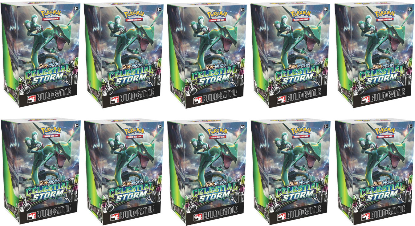 Sun & Moon: Celestial Storm - Build & Battle Box Display | Jack's On Queen