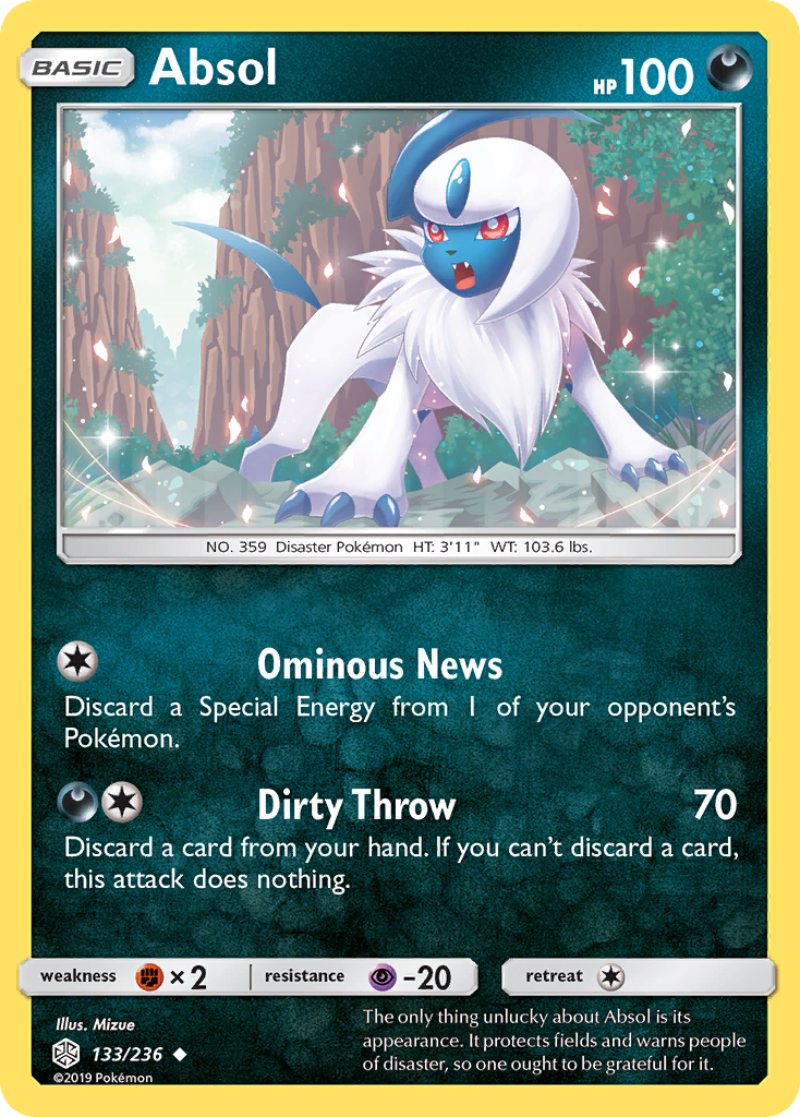 Absol (133/236) [Sun & Moon: Cosmic Eclipse] | Jack's On Queen