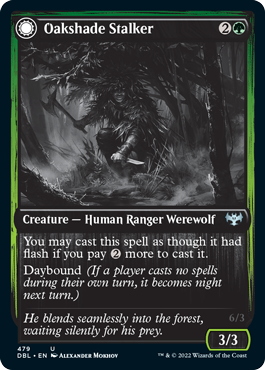 Oakshade Stalker // Moonlit Ambusher [Innistrad: Double Feature] | Jack's On Queen