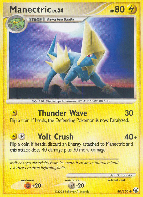 Manectric (40/100) [Diamond & Pearl: Majestic Dawn] | Jack's On Queen