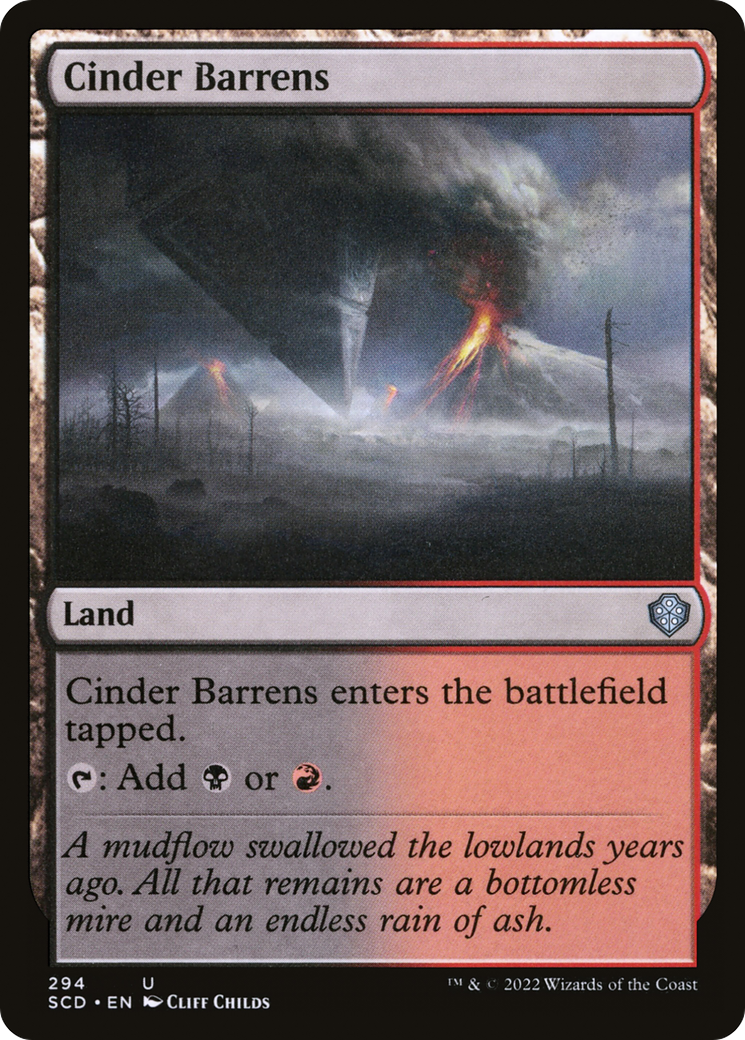 Cinder Barrens [Starter Commander Decks] | Jack's On Queen