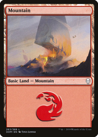Mountain (263) [Dominaria] | Jack's On Queen