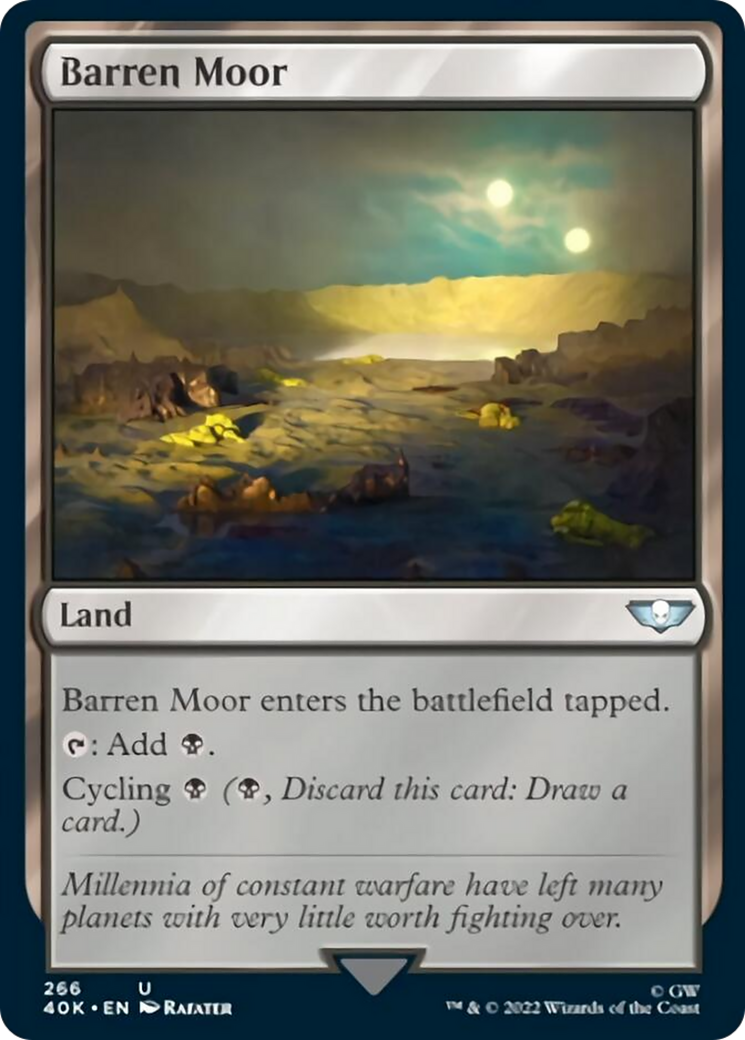 Barren Moor (Surge Foil) [Universes Beyond: Warhammer 40,000] | Jack's On Queen