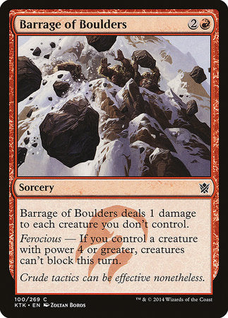 Barrage of Boulders [Khans of Tarkir] | Jack's On Queen