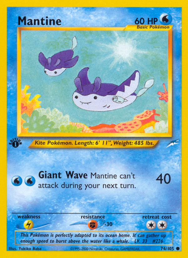 Mantine (74/105) [Neo Destiny 1st Edition] | Jack's On Queen