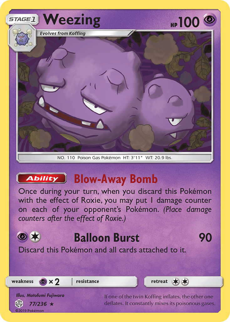 Weezing (77/236) [Sun & Moon: Cosmic Eclipse] | Jack's On Queen