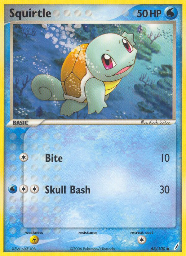 Squirtle (63/100) [EX: Crystal Guardians] | Jack's On Queen