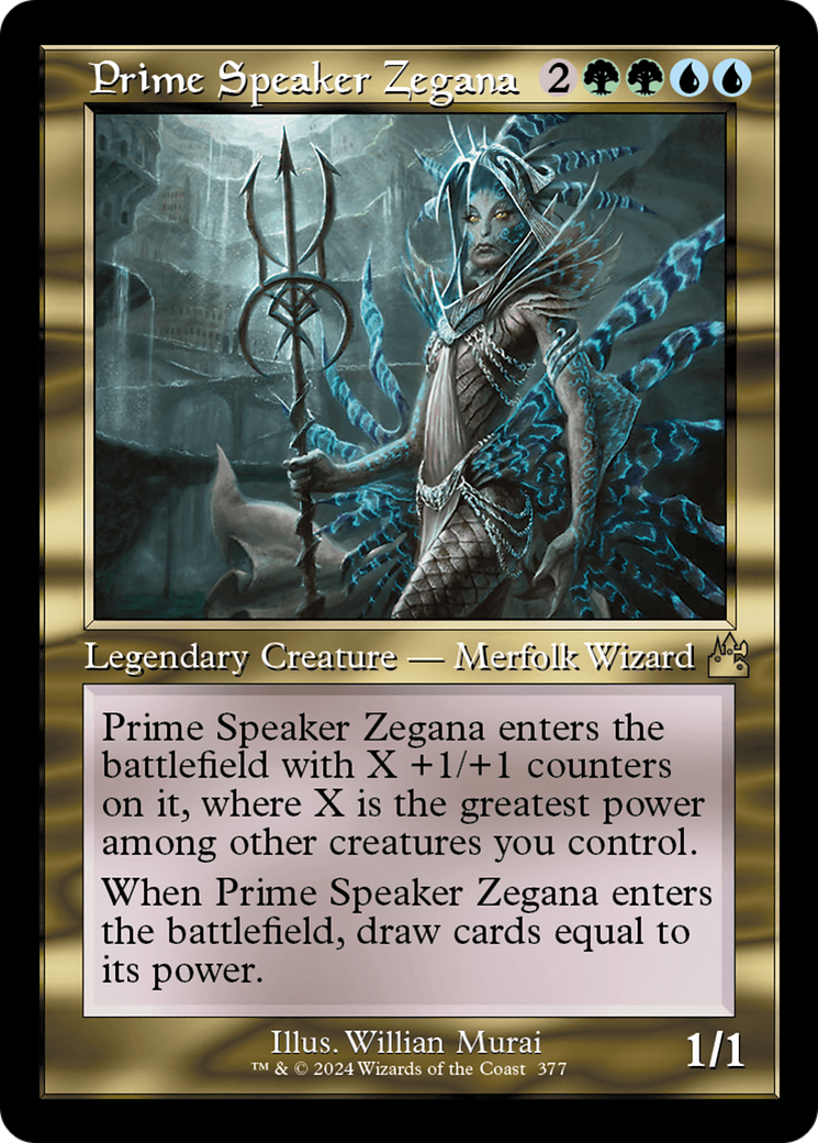 Prime Speaker Zegana (Retro Frame) [Ravnica Remastered] | Jack's On Queen