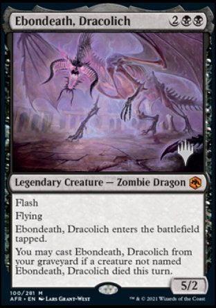 Ebondeath, Dracolich (Promo Pack) [Dungeons & Dragons: Adventures in the Forgotten Realms Promos] | Jack's On Queen