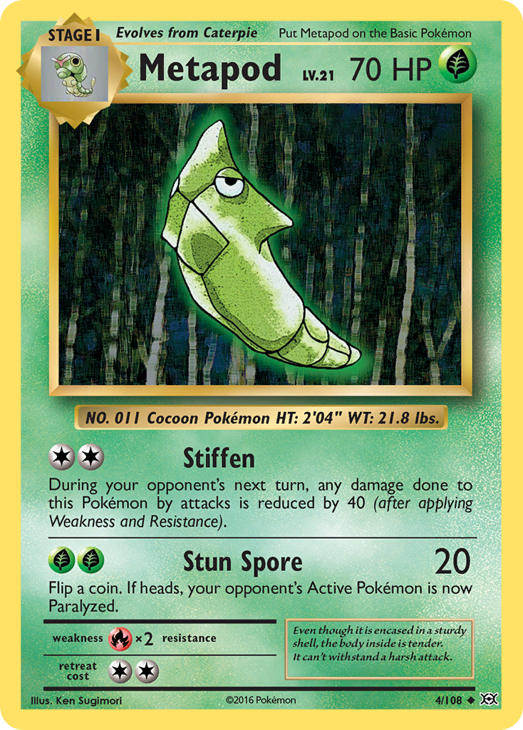 Metapod (4/108) [XY: Evolutions] | Jack's On Queen