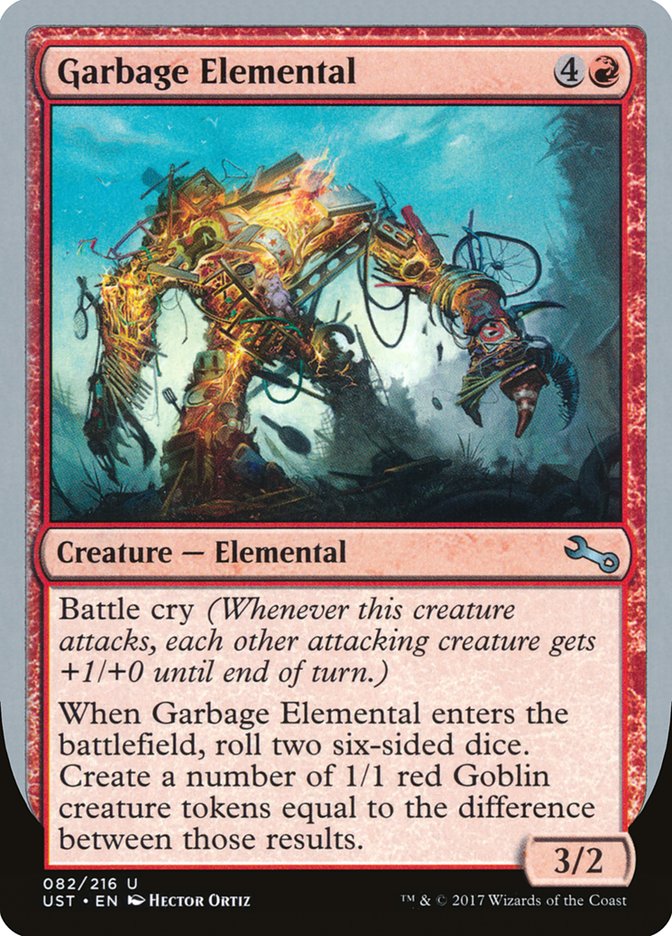 Garbage Elemental (3/2 Creature) [Unstable] | Jack's On Queen