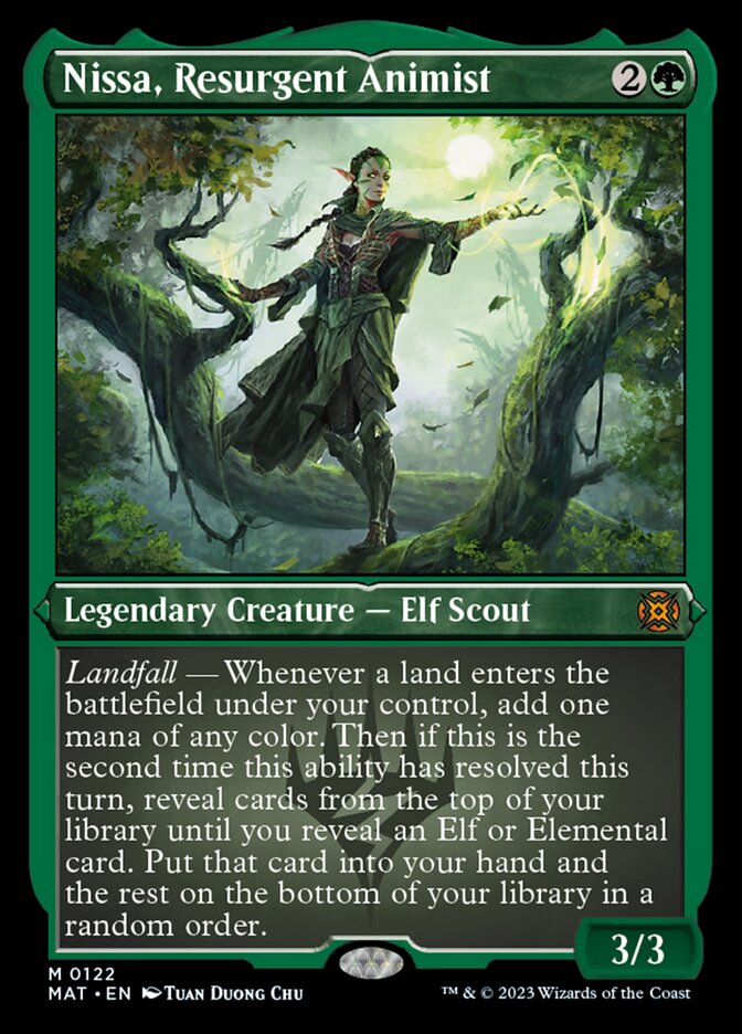 Nissa, Resurgent Animist (Foil Etched) [March of the Machine: The Aftermath] | Jack's On Queen