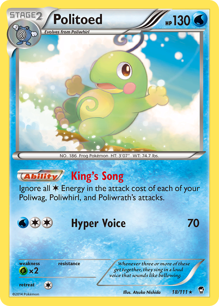 Politoed (18/111) [XY: Furious Fists] | Jack's On Queen