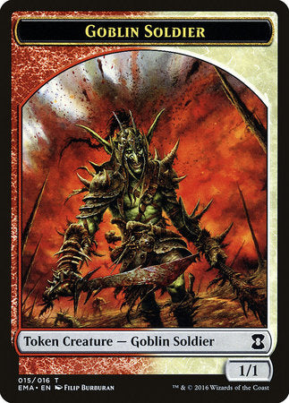Goblin Soldier Token [Eternal Masters Tokens] | Jack's On Queen