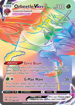 Orbeetle VMAX (186/185) [Sword & Shield: Vivid Voltage] | Jack's On Queen