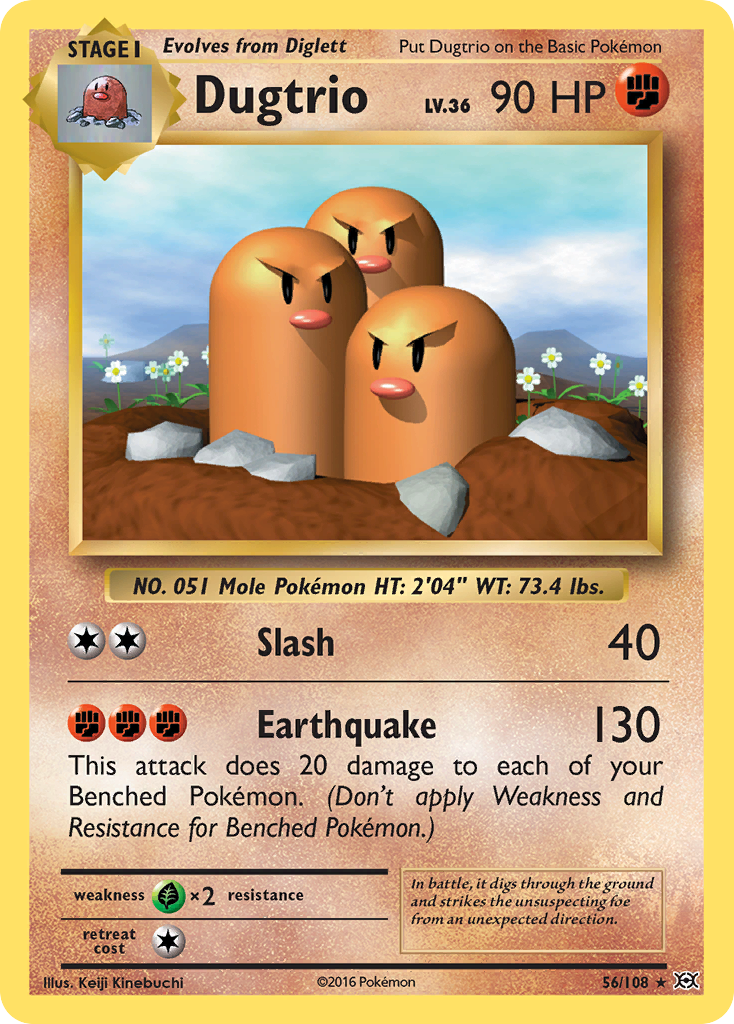 Dugtrio (56/108) [XY: Evolutions] | Jack's On Queen