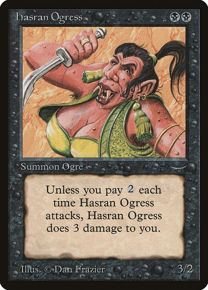 Hasran Ogress (Light Mana Cost) [Arabian Nights] | Jack's On Queen