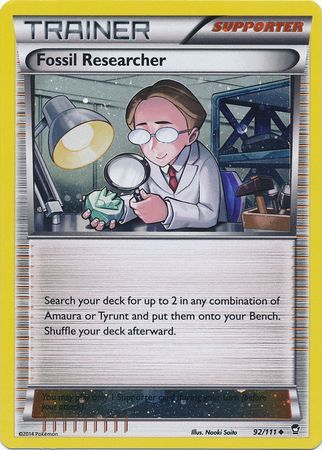 Fossil Researcher (92/111) (Cosmos Holo) [XY: Furious Fists] | Jack's On Queen