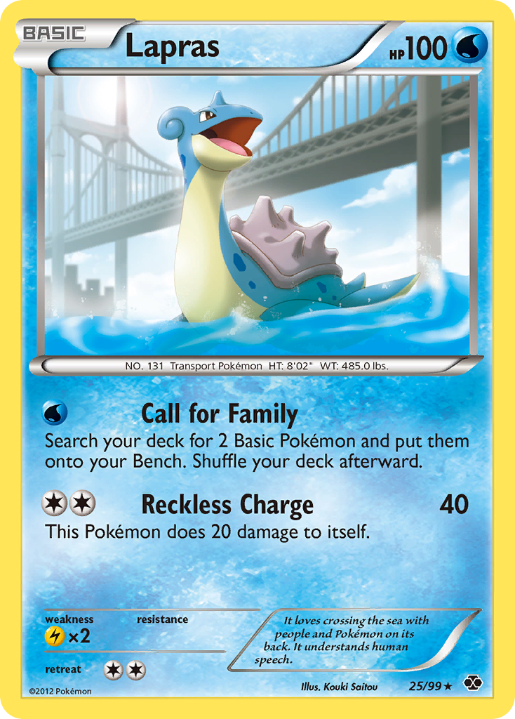 Lapras (25/99) [Black & White: Next Destinies] | Jack's On Queen