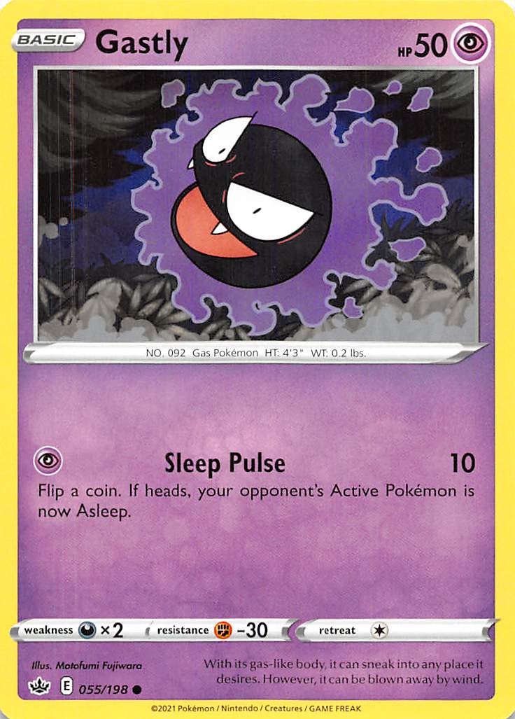 Gastly (055/198) [Sword & Shield: Chilling Reign] | Jack's On Queen