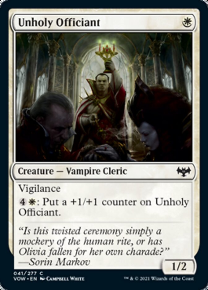 Unholy Officiant [Innistrad: Crimson Vow] | Jack's On Queen